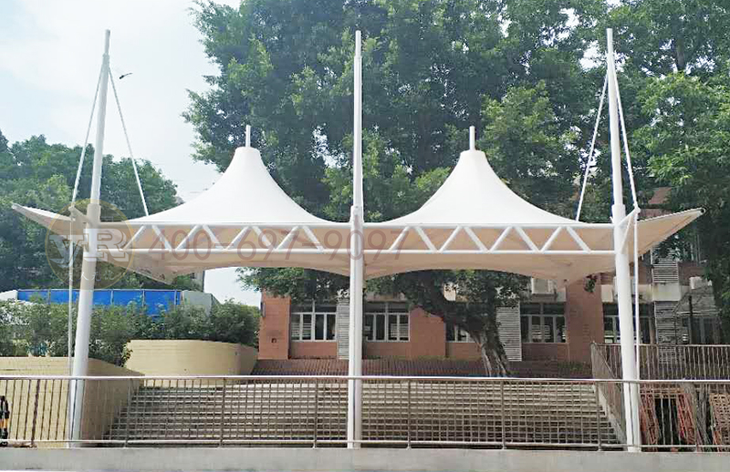深圳西丽小学膜结构舞台工程案例