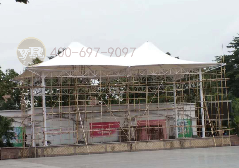 东莞厚街广场膜结构舞台工程案例