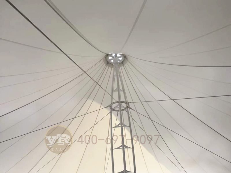 膜结构中空屋面雨棚