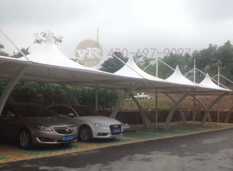 福建厦门景观张拉膜停车棚工程