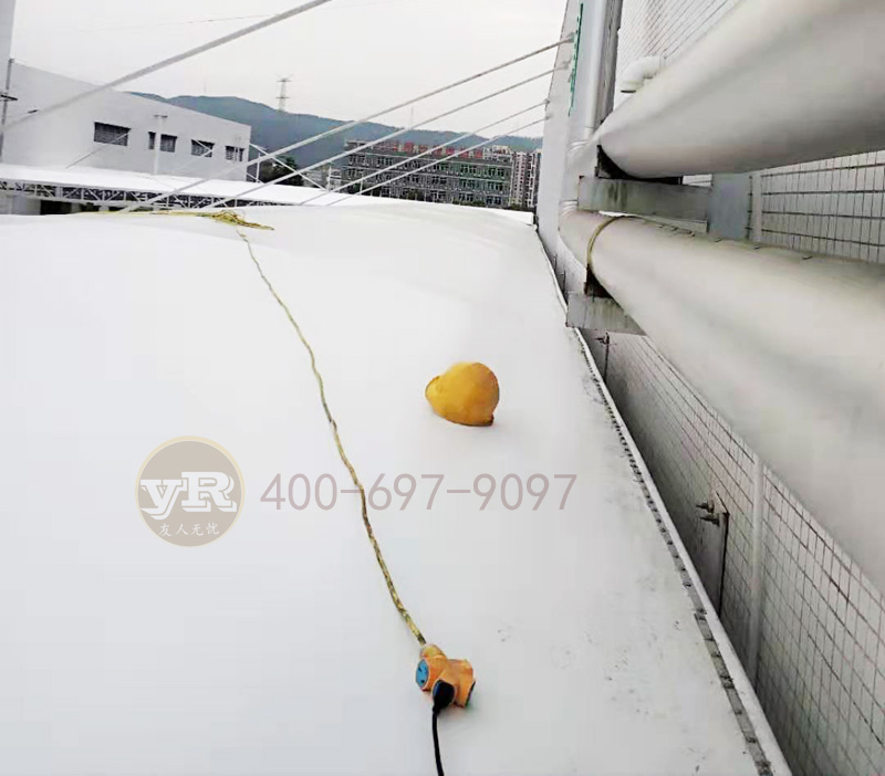 江门工厂膜结构通道雨棚工程