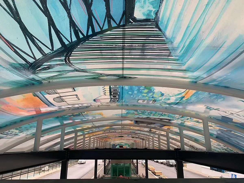 喷绘技术的进步让膜结构建筑更好进入营销模式