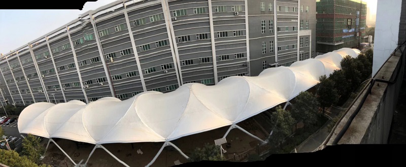 波浪造型膜结构走廊通道