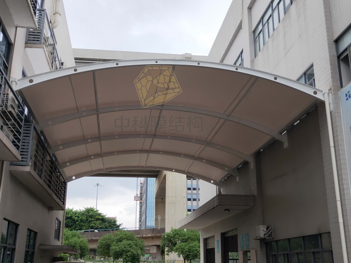 东莞厂房膜结构雨棚案列