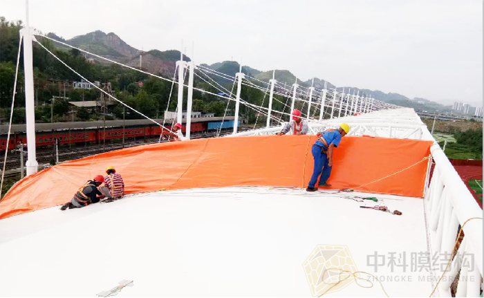 贵州遵义二中PVDF膜结构看台
