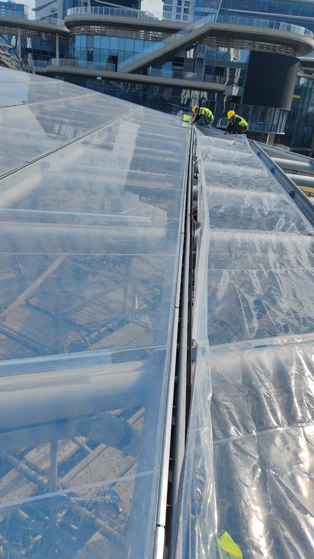 膜结构施工图片