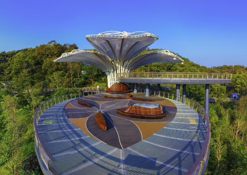 广州云萝植物园ETFE充气膜云萝盛宴台